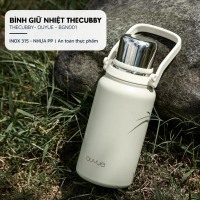 Bình giữ nhiệt dung tích lớn TheCubby, inox 316L 900ml 1200ml 1500ml set đồ