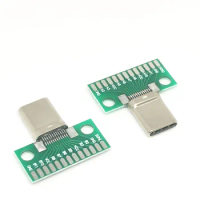 1-5PCS USB 3.1 Type-C Connector Male Type c Test PCB Board Universal Board with USB3.1 Port Test Board Socket