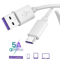5A USB Type C for Huawei P30 P20 Mate 20 Pro Lite Tape C Cabo Fast Charging Cable For Samsung A70 A50 S10 Oneplus 7 pro 6t Kabel