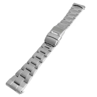 Stainless Steel Oyster Bracelet With Curved End Links For SKX007 SEIKO 5 SRPD51K1 SRPD79K1 Silver Watchbands Mod Parts