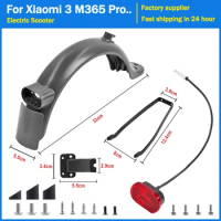 Rear Wheel Fender kit for Xiaomi M365 1S Pro PRO2 Mi3 Electric Scooter Back Mudguard Taillight Rear Fender Bracket Support Parts