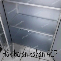 Lemari aluminium pintu panel bahan ACP(Aluminium composite Panel) Furniture