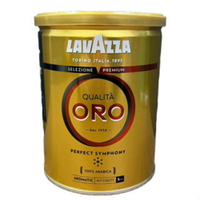 義大利【LAVAZZA】金牌ORO中烘焙咖啡粉｜250g (罐裝瓶身瑕疵)
