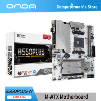 ONDA B550 PLUS W M-ATX AMD supports RYZEN R5 3600 4500 5500 5600 5600G DDR4 64G 3600MHz M.2 USB3.0 Socket AM4 Motherboard Series