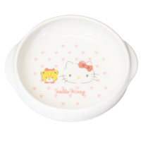 小禮堂 Hello Kitty 陶瓷寬口皿 (白大臉款) 4964412-365187