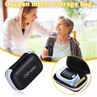 EVA Neutral Finger Oximeter Zipper Bag Storage Bag Pulse Oximeter Storage Box Oximeter Cover Kit Potable Protecive Case Bag