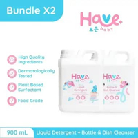 [BUNDLE] HAVE Baby Liquid Detergent + Pembersih Botol Susu BAYI & ANAK PREMIUM 900mL