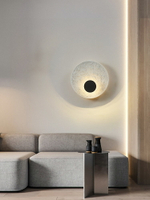 月球壁燈臥室床頭燈現代簡約年新款設計師客廳背景墻燈樓梯燈