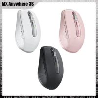 Logitech Mx Anywhere 3s Wireless Bluetooth Mouse Laptop Tablets Multi-device Mobile Mice For Home Office 2.4ghz Nano Mouse Gift