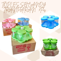 TOPLES SET CANDY TOPLES PENYIMPANAN MAKANAN KUE TOPLES LEBARAN PLASTIK Plastik Wadah