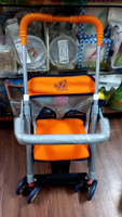 【泰發 台灣製造】 幼兒 輕便型手推車 BB320 (藍/橘)