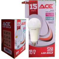 LAMPU LED ACE 15 WATT sangat terang hingga 25000 jam