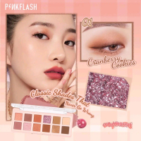 eyeshadow pink flash Glitter Matte Metalik
