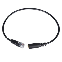 3.5mm Jack to RJ9 PC / Mobile Phones Headset to Office Phone Adapter Convertor Cable, Length: 38cm