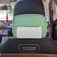 Back Car Tissue Box Cover Armrest Box Towel Tissue Storage Case Sun Visor Chair Hanging Type Car Tissue Box Case Car Accessories