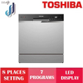 Toshiba DW-08T1(S)-MY Dish Washer Tabletop 8 Tempat Tetapan, Perak