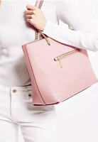 Michael Kors Michael Kors Jet Set Item Medium Front Zip Chain Tote Leather Powder Blush