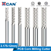 XCAN Milling Cutter 3.175/4/6mm Shank Corn End Mill CNC Router Bit PCB Machine Milling Tool
