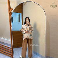 Setelan One Set Wanita Dewasa All Size / Setcel Stelan Baju Celana Blouse Kemeja Kulot Cewek Perempu