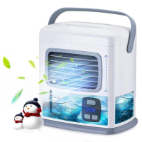 Mini 3 In 1 Evaporative Air Cooling Cooler - Personal Portable Air Conditioner Fan For Desktop Office Small Room