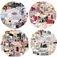 10/30/50PCS Pack Taylor Alison Swift Stickers Laptop Guitar Skateboard  Stationery Scrapbooking Guitar Laptop Sticker Kids Toys