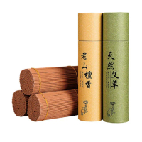 【CS22】大盒老山檀香天然艾草線香-360支(含銅葫蘆香插x2)