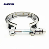 Extra wide V-Band Coupling for holding filter housings together stainless steel exhaust v-clamp for turbine exhaust pipe