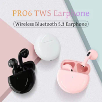 TWS Pro6 Wireless Headphones Bluetooth Earphones Earbuds Ear Bods Stereo Sport Waterproof Headset With Charging Box Microphone