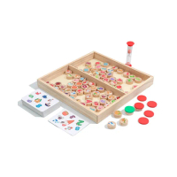 【子玄】木制對對碰 多功能對對碰遊戲 專注力訓練配對 對對碰(心臟病桌遊 對對碰桌遊 反應力桌遊 思維桌遊)