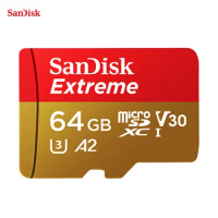 Original SanDisk Extreme Micro SD Card A2 U3 V30 128GB 256GB Flash Memory Card 64GB 32GB TF Card microSDHC/microSDXC For