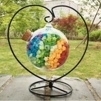 星星罐子玻璃漂流五角星彩色好看的小千紙鶴折紙裝的收納瓶
