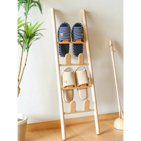 『 Tour wood』日式拖鞋架簡約多層立式實木窄小家用客廳臥室門后玄關收納鞋架子