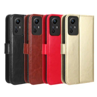 Flip Phone Case For Xiaomi Redmi Note 12S 4G Case Wallet Magnetic Luxury Leather Cover For Redmi Note 12S 4G Note12S Phone Case