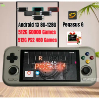 Retroid Pocket 4 Pro Official Store Handheld Game Console 4.7“ Video Game 8G+128GB RP4 Android 13 WiFi6.0 Bluetooth 5.2 PSP PS2