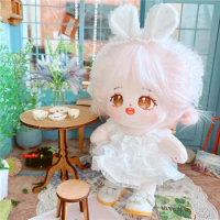 20CM Doll Clothes Normal Body Fat Body Naked Baby Sex Invisible Wing Skirt Kpop EXO Idol Doll Accessories Boy Girl DIY Gift Toys