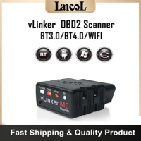 Vgate vLinker MC Bluetooth 4.0/3.0/WIFI ELM327 OBD2 Car Code Reader, OBD-II Diagnostic Scanner for iOS, Android