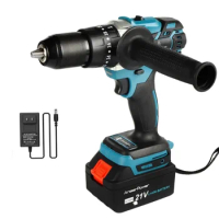 Brushless Electric Impact Drill 3 In 1 Electric Cordless Lithium-Ion Battery Mini Electric Power Screwdriver for Makita Battery