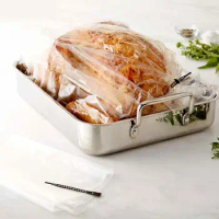 100pc Heat Resistance Nylon-Blend Slow Cooker Liner Roasting Turkey Bag For Cooking Medium Size Oven Bag Baking Crock Pot Liners
