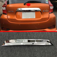 ABS Chrome Rear Trunk Lid Cover Trim For Nissan NOTE 2017 2018 Car Accessories Stickers