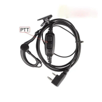 Fon Telinga Asal Baofeng UV-82 – Dual Band dengan Butang PTT K type earpiece