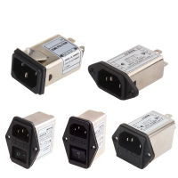Módulo đầu vào IEC với ổ cắm điện AC kèm bộ lọc nhiễu (EMI) và cầu chì