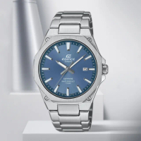 【CASIO 卡西歐】EDIFICE 輕薄系列八角手錶 考試手錶 送禮 禮物 推薦(EFR-S108D-2AV)