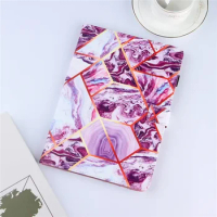 Pink Marble Pattern PU Leather Wallet Pad Case With Kickstand For IPad Air 5 Gen 10.9 Air4 IPad Pro 11 Inch IPad 9 8 Gen