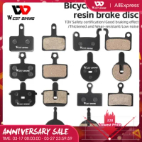 WEST BIKING Bicycle Disc Brake Pads Resin Ceramic Brake Pads For Shimano Deore MT200 M515 M475 M395 XTR E-Bike Bike Accessories
