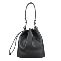 【FURLA 芙拉】FURLA SFERA牛皮單肩斜背水桶包(黑)