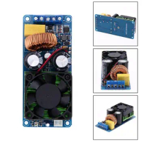 20Hz-20KHz IRS2092S 500W Mono Channel Digital Class D HIFI Power Amp Amplifier Board Module With Cooling FAN