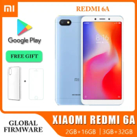 Original Smartphone Xiaomi Redmi 6A 3GB 32GB Wholesale Cheapest Xiaomi Mobile Phone Unlocked Android Google Play Global Frimware