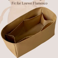Nylon Purse Organizer Insert for Loewe Flamenco Inside Bag Slim Inner Liner Storage Bag Multiple Pockets Bag In Bag Insert