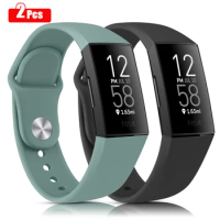 2pcs/lot For Fitbit Charge 3 4 Strap Band Soft Silicone Watchband Bracelet Wristband For Fitbit Charge 3 SE Correa Sport Straps
