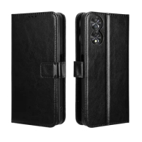 Fit in TCL 40 NXTpaper 4G Luxury Crazy Horse Leather Case Skin PU Suitable for TCL 40 NXTpaper Phone Case
